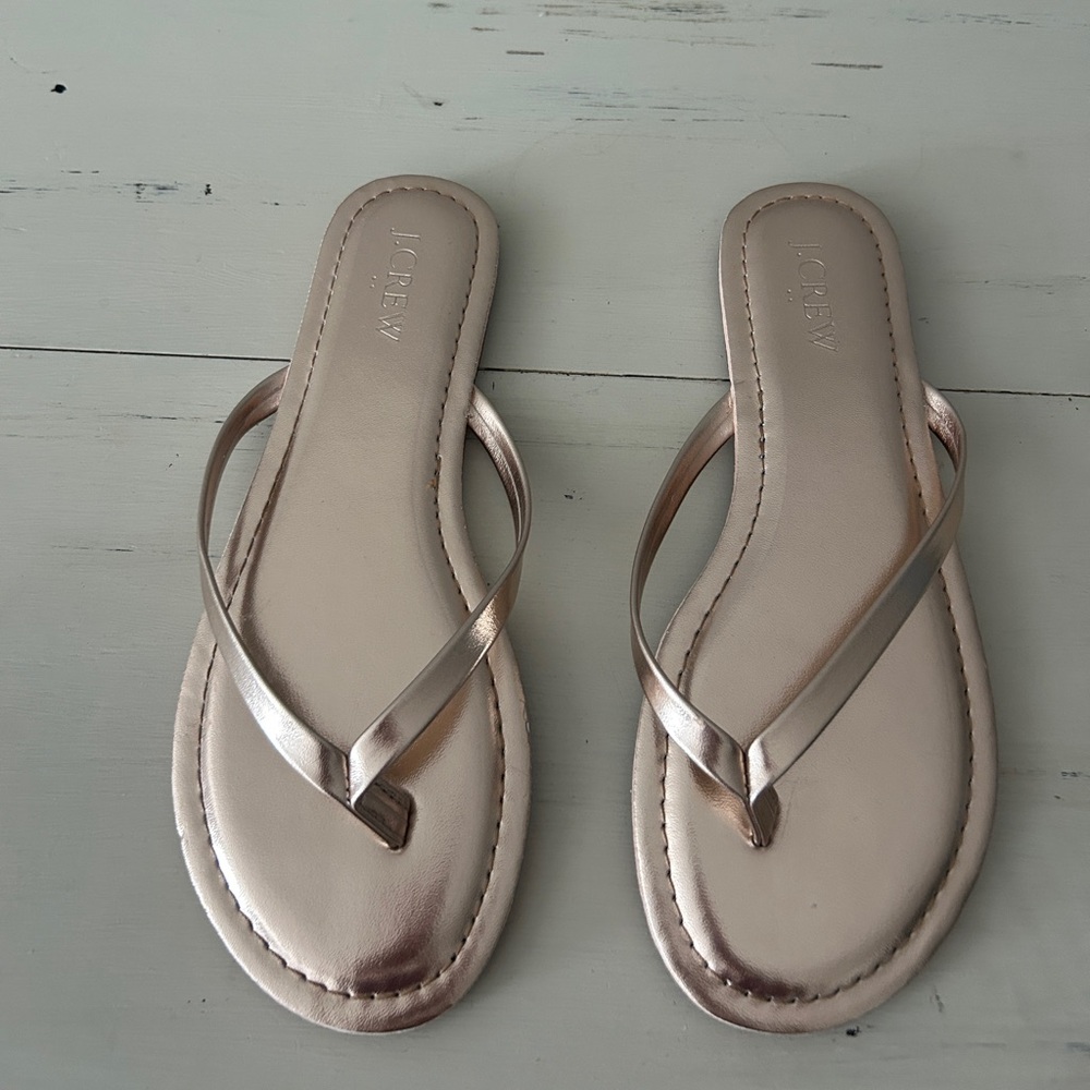 J. Crew Women's Rose Gold Sandals *Never been worn*